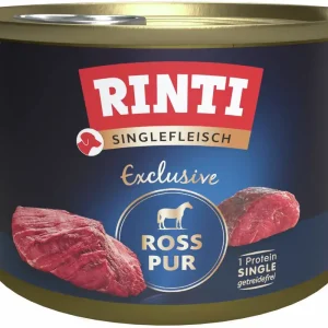 Highlight Sparpaket 24 x 185 g Rinti Singlefleisch Exclusive Ross Pur Hunde Nassfutter